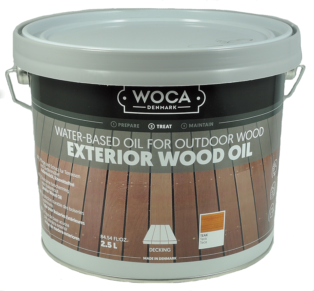 WOCA Außenholzöl Exterior Öl Wood Terrassenöl <em>Teak</em> 2,5